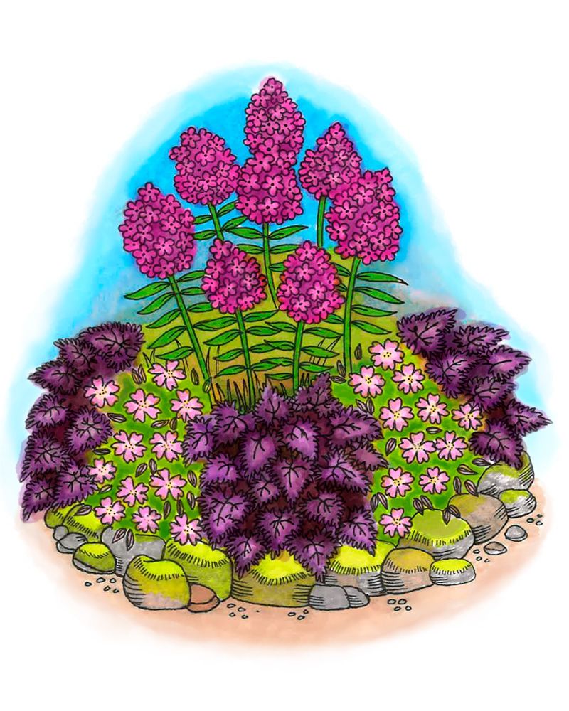 Purppuraista tunnelmaa -penkki 39 kpl