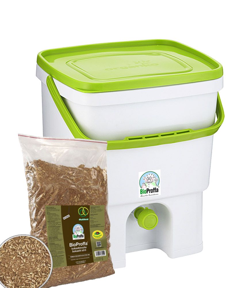 BioProffa Bokashi Organko valkoinen 16 l 2 kpl