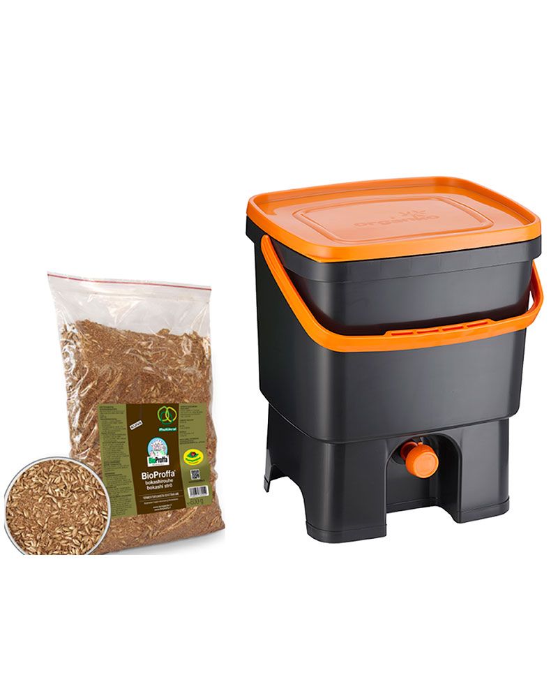 BioProffa Bokashi Organko musta-oranssi 16 l 2 kpl