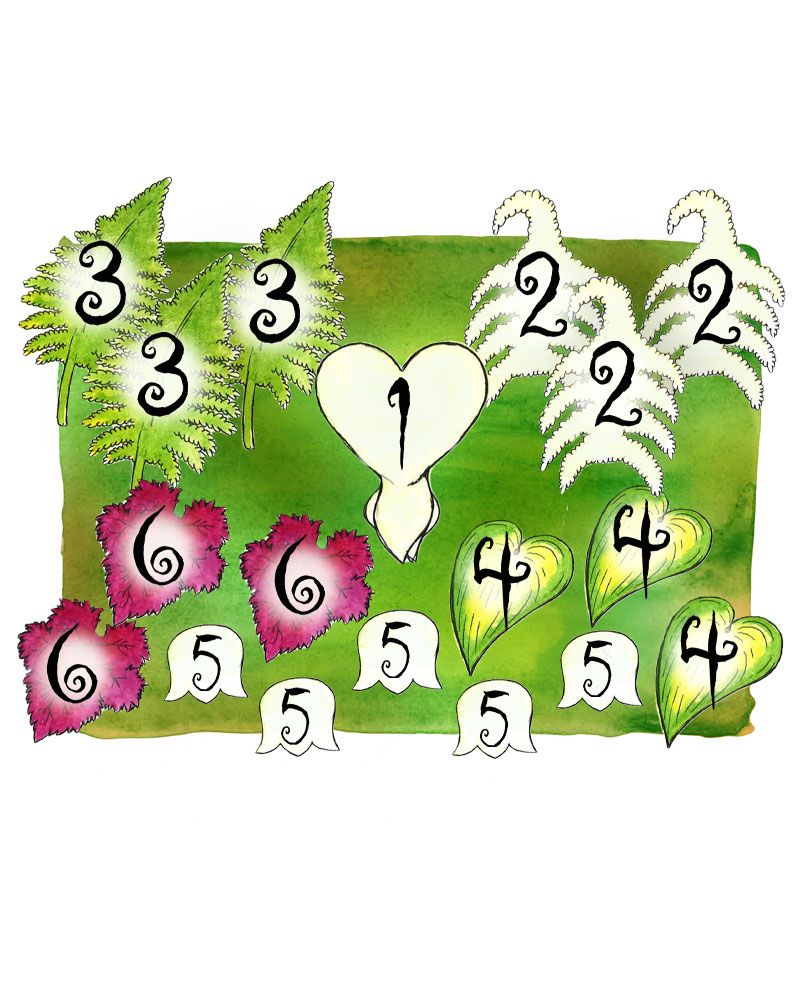 Satumetsä-perennapenkki 18 kpl