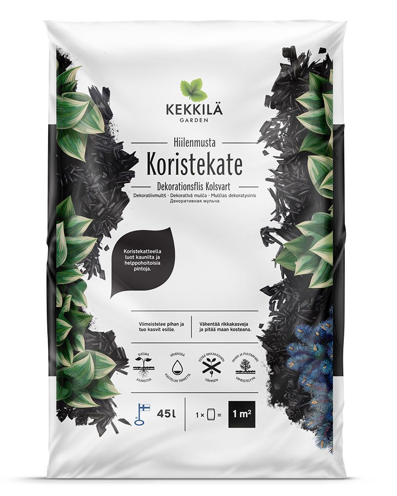 Kekkilä Koristekate Hiilenmusta 45 l