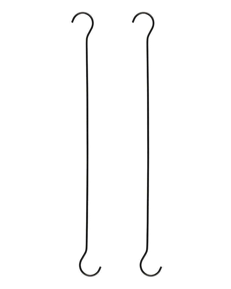 Tarmo ripustuskoukut musta 60 cm 2 kpl