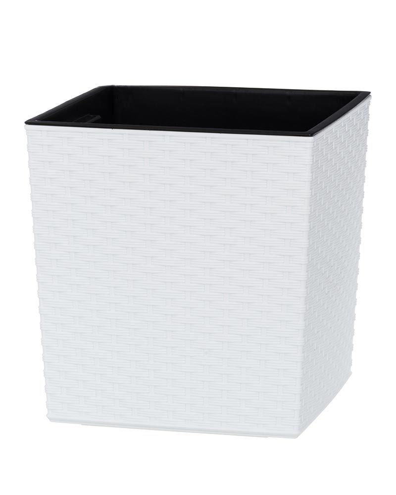 Ruukku Rattan valkoinen 30 x 31 cm