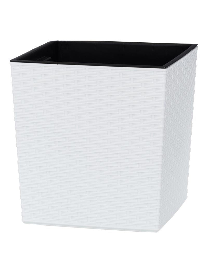 Ruukku Rattan valkoinen 40 x 41,5 cm