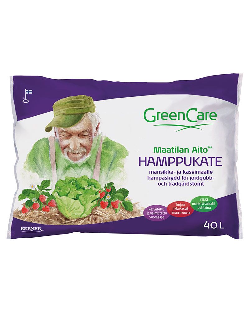 GreenCare Hamppukate mansikka- ja kasvimaalle 40 l