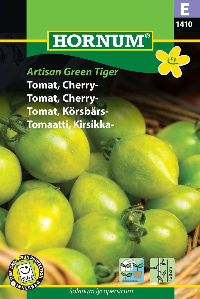 Kirsikkatomaatti Artisan Green Tiger